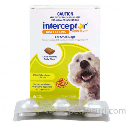 インターセプターチュアブル小型犬用 フィラリア 犬猫薬 ペットくすり