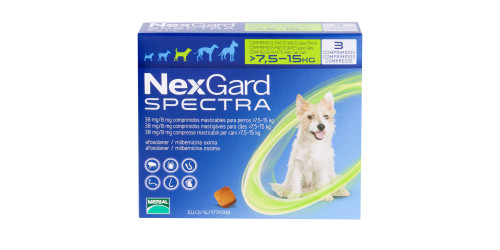 ネクスガードスペクトラ中型犬用7.5～15kg未満｜アウトレット｜犬 