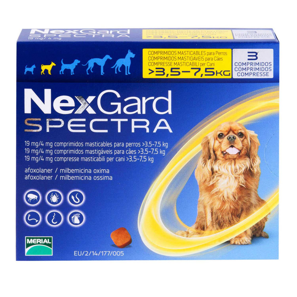 ネクスガードスペクトラ小型犬用3.5～7.5kg未満｜アウトレット｜犬猫薬 